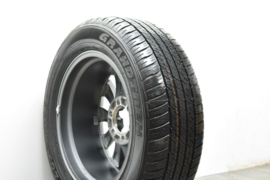 【新車外し品】トヨタ 150 ランドクルーザープラド 後期 TZ-G 純正 19in 7.5J +25 PCD139.7 ダンロップ グラントレック  AT23 265/55R17