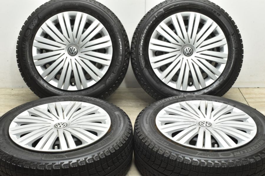 正規品】VW 6R ポロ 純正 スチール 15in 6J +38 PCD100 品番：6R0601027 ミシュラン X-ICE XI3  185/60R15 ノーマル戻し等に 中古 スタッドレスタイヤホイールセット | パーツ販売ナンバーワン