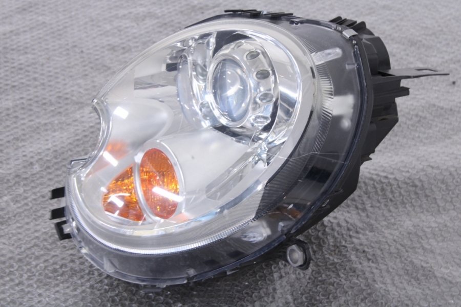 【割れなし】MINI R55 R56 ミニクーパー 純正 キセンオン ヘッドライト ヘッドランプ 左側 バラスト付属 一部点灯確認済  品番：0301225671