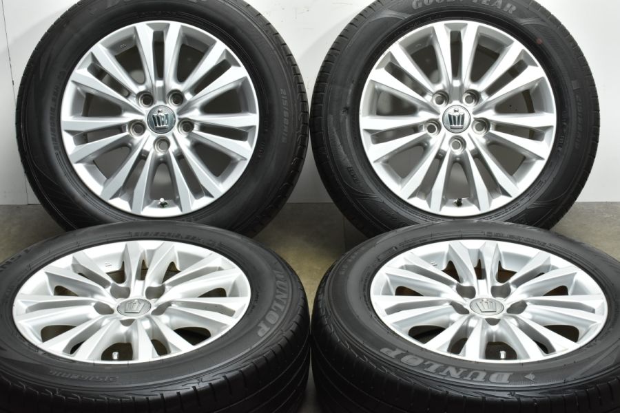 良好品】トヨタ 210 クラウン ロイヤル 純正 16in 7J +40 PCD114.3 215/60R16 200 180 マークX カムリ  エスティマ 流用 ノーマル戻し 中古 タイヤホイールセット | パーツ販売ナンバーワン