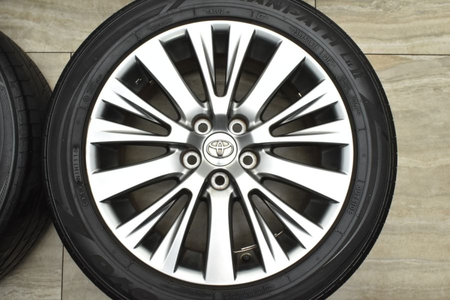 良好品】トヨタ 20 アルファード ヴェルファイア 後期 純正 18in 7.5J +45 PCD114.3 235/50R18 タイプゴールド  ゴールデンアイズ 中古 タイヤホイールセット | パーツ販売ナンバーワン