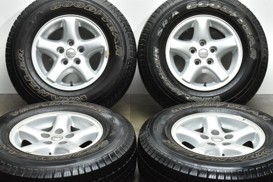 正規品】JEEP ジープ チェロキー 純正 15in 7J +31.75 PCD114.3 グッドイヤー ラングラー SRA P225/75R15  KJ KK CHEROKEE TJ ラングラー 中古 タイヤホイールセット | パーツ販売ナンバーワン