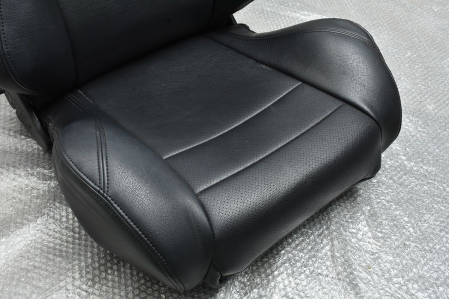 セミバケ】RECARO SR レカロシート 1脚 セミバケットシート 合皮カバー レザーカバーシート付 KBA 90349 座面・背面部分交換済み  中古 パーツ | パーツ販売ナンバーワン