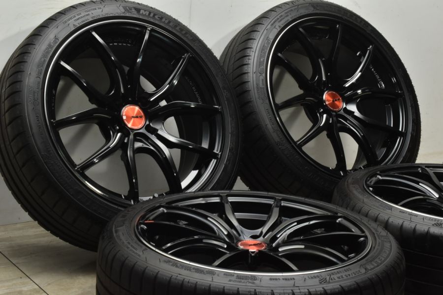 良好品】RAYS GRAM LIGHTS 57FXX 17in 7J +28 PCD100 ミシュラン