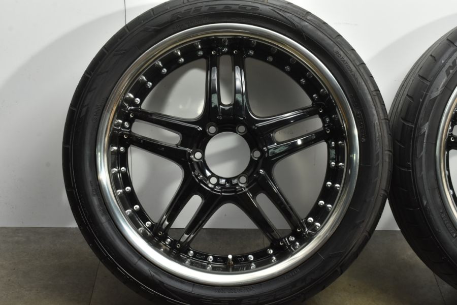 【美品】ドンコルレオーネ 22in 8.5J +18 PCD139.7 ニットー NT555 G2 265/40R22 ランドクルーザープラド  ハイラックス サーフ