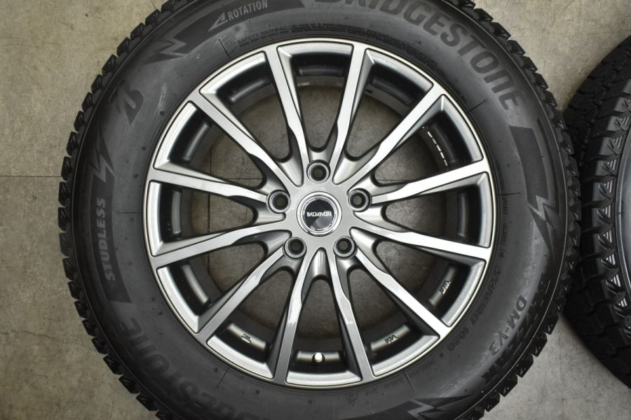 2022年製 バリ溝 DM-V3付 美品】バルミナ 17in 7J +45 PCD114.3  