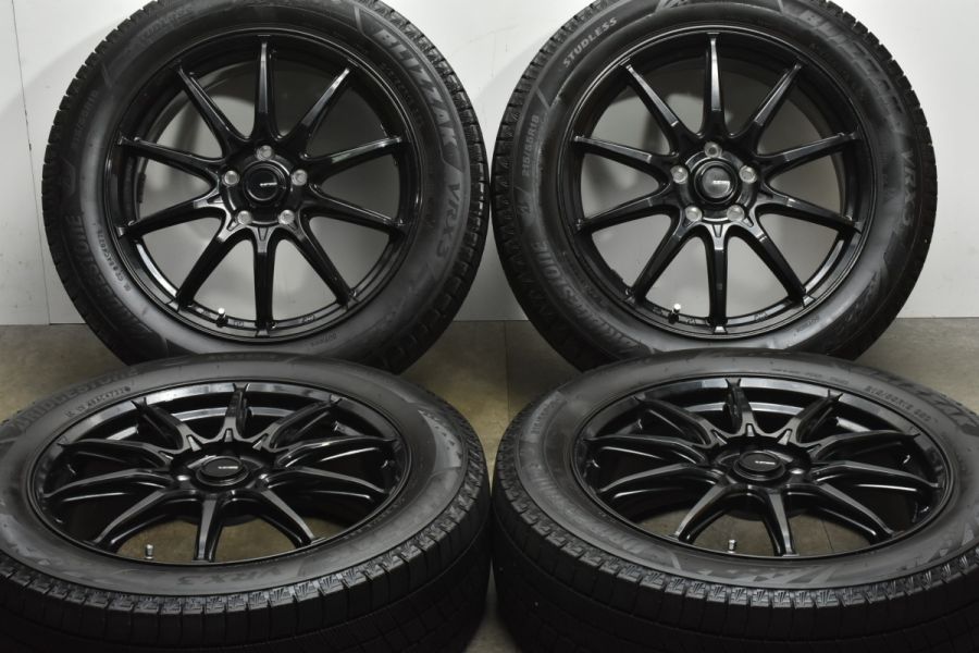 バリ溝 美品】Gスピード 18in 7J +48 PCD114.3 ブリヂストン ブリザック VRX3 215/55R18 CX-30 MX-30  スタッドレス 交換用 中古 タイヤホイールセット | パーツ販売ナンバーワン