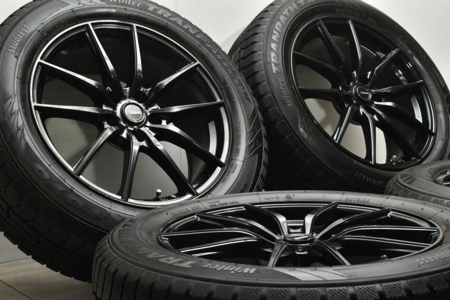 バリ溝】G-SPEED 18in 7.5J +38 PCD114.3 トーヨー ウィンタートランパス TX 225/60R18 レクサス 10系 NX  ハリアー RAV4 ヴァンガード 中古 スタッドレスタイヤホイールセット | パーツ販売ナンバーワン