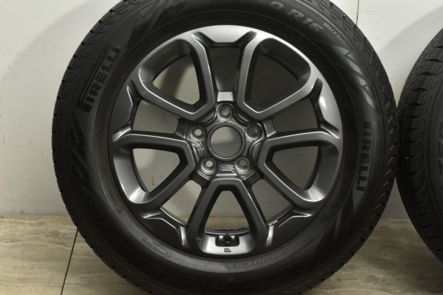 バリ溝 美品】フィアット 500X クロスプラス 純正 16in 6.5J +40 