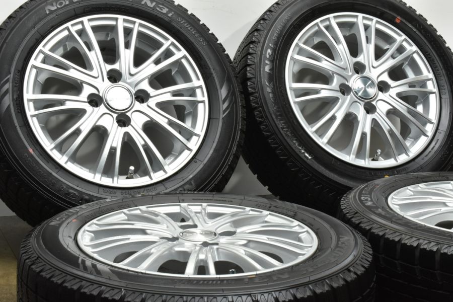 美品】LEBEN 14in 5.5J +43 PCD100 ノーストレック N3i 175/65R14 パッソ アクア ヴィッツ フィット ノート  デミオ コルト 中古 スタッドレスタイヤホイールセット | パーツ販売ナンバーワン