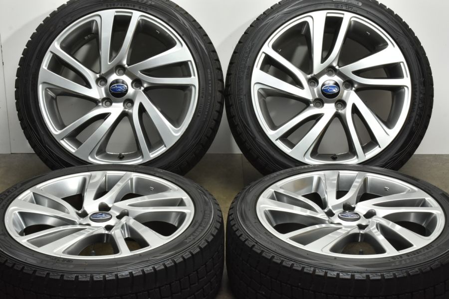 【程度良好品】スバル WRX S4 純正 18in 7.5J +55 PCD114.3 ダンロップ ウィンターマックス WM01 225/45R18  レヴォーグ 流用