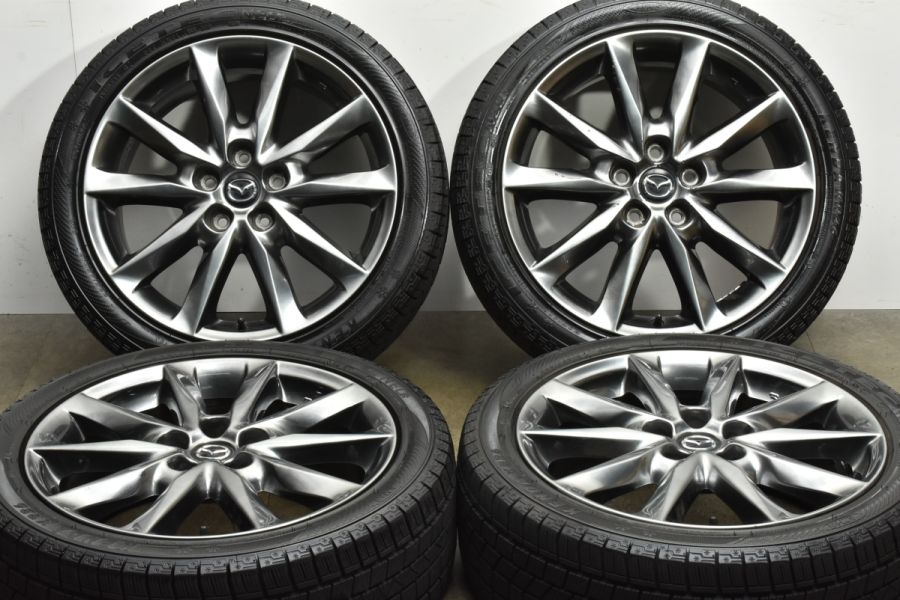 マツダ アクセラスポーツ 純正 18in 7J +50 PCD114.3 ケンダ アイステックネオ KR36 225/45R18 MAZDA3  アテンザ 流用 中古 スタッドレスタイヤホイールセット | パーツ販売ナンバーワン