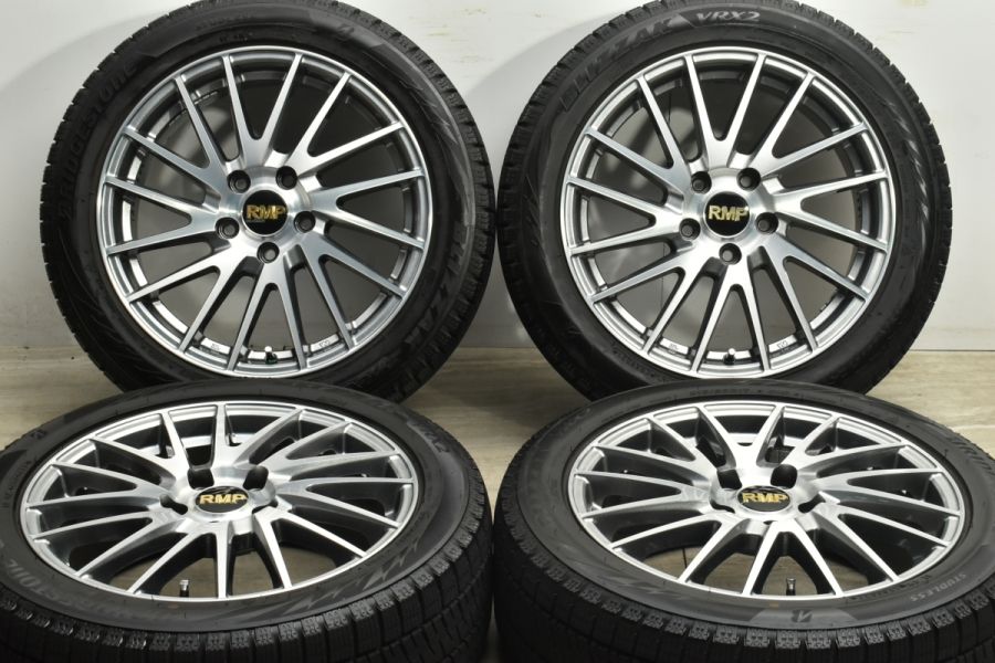 【バリ溝 美品】RMP 016F 17in 7J +55 PCD114.3 ブリヂストン ブリザック VRX2 215/50R17 レヴォーグ WRX  S4 オデッセイ MAZDA3 アクセラ