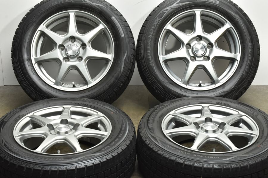 【ノア ヴォクシー等に】Devotion 15in 6J +45 PCD114.3 ダンロップ ウィンターマックス WM01 195/65R15  ステップワゴン セレナ