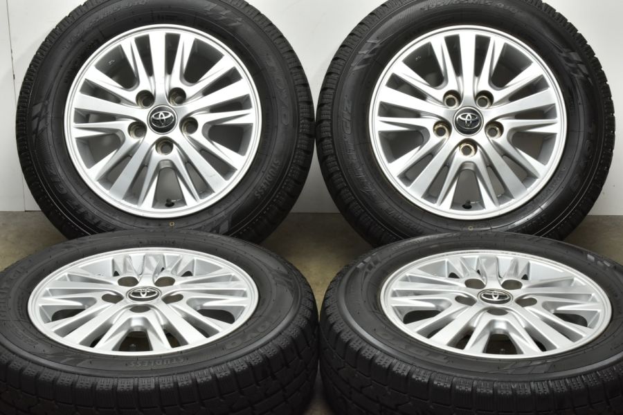 【バリ溝 スタッドレス】トヨタ 80 ノア 純正 15in 6J +50 PCD114.3 トーヨー ガリット GIZ 195/65R15 ヴォクシー  エスクァイア 流用