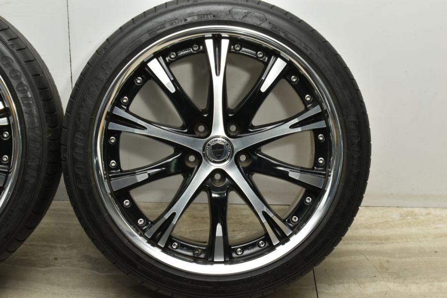 WORK シュバート SW4 19in 8J +55 PCD114.3 グッドイヤー エフィシェントグリップ RVF02 225/40R19  エスティマ MAZDA3 中古 タイヤホイールセット | パーツ販売ナンバーワン