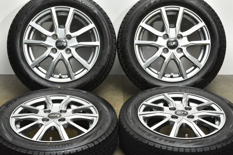 バリ溝 美品】SR 14in 4.5J +45 PCD100 ブリヂストン ブリザック VRX2 155/65R14 2022年製 N-BOX WGN  サクラ デイズ ワゴンR アルト 中古 スタッドレスタイヤホイールセット | パーツ販売ナンバーワン