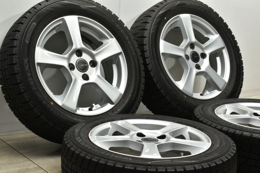 良好品】TRG 15in 5J +33 PCD100 ダンロップ ウィンターマックス WM02