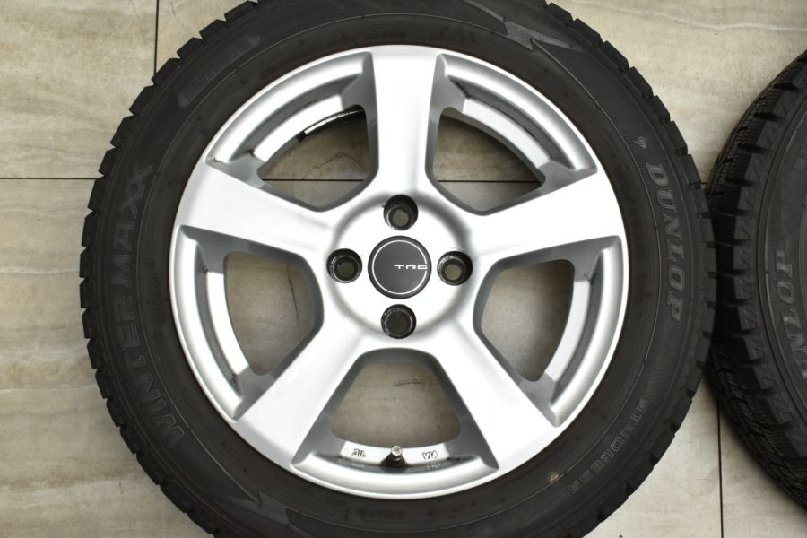 良好品】TRG 15in 5J +33 PCD100 ダンロップ ウィンターマックス WM02