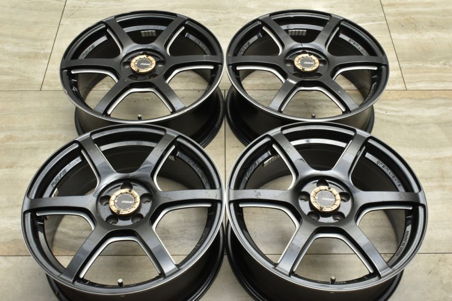 RAYS グラムライツ 57c6 17in 7J +50 PCD100 4本セット 86 プリウス カローラスポーツ BRZ インプレッサ XV  フォレスター