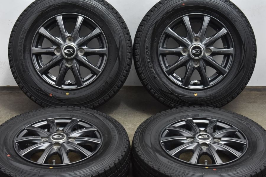 バリ溝】Exceeder 12in 4.00B +43 PCD100 2022年製 ダンロップ 