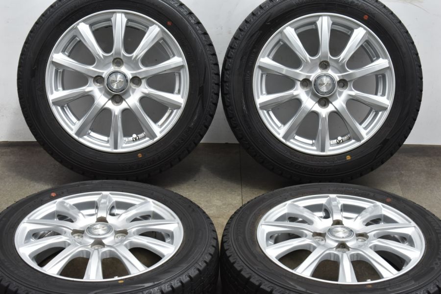 バリ溝】WEDS JOKER 14in 4.5J+45 PCD100 ダンロップ ウインターマックス WM02 155/65R14 N-ONE  ワゴンR アルト タント ムーヴ 軽自動車 中古 スタッドレスタイヤホイールセット | パーツ販売ナンバーワン