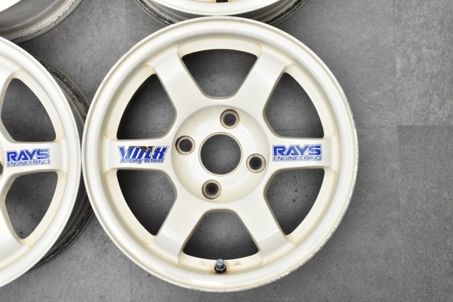 鍛造品 希少サイズ】RAYS ボルクレーシング TE37 14in 6.5J +15 PCD108 4本セット ケータハム セブン シトロエン  エグザンティア クサラ 中古 ホイールのみ | パーツ販売ナンバーワン