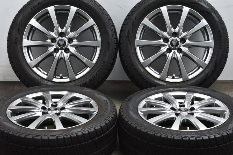 【レクサス CT等に】マナレイスポーツ 16in 6J +45　PCD100 ピレリ アイスアシンメトリコプラス 205/55R16 インプレッサ  レガシィ 86 BRZ