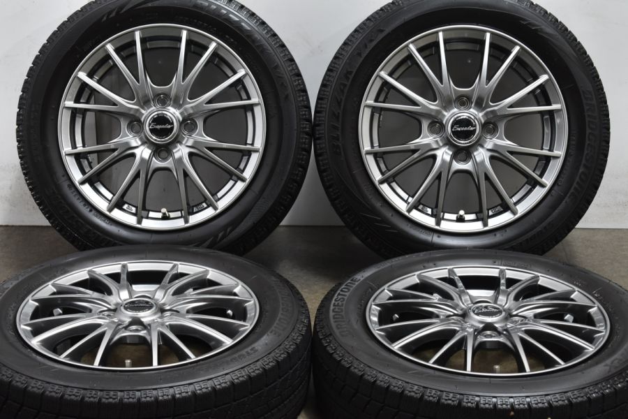 BS VRX 155/65R14 4本 8分山程度 軽自動車 冬タイヤ 格安冬タイヤ軽