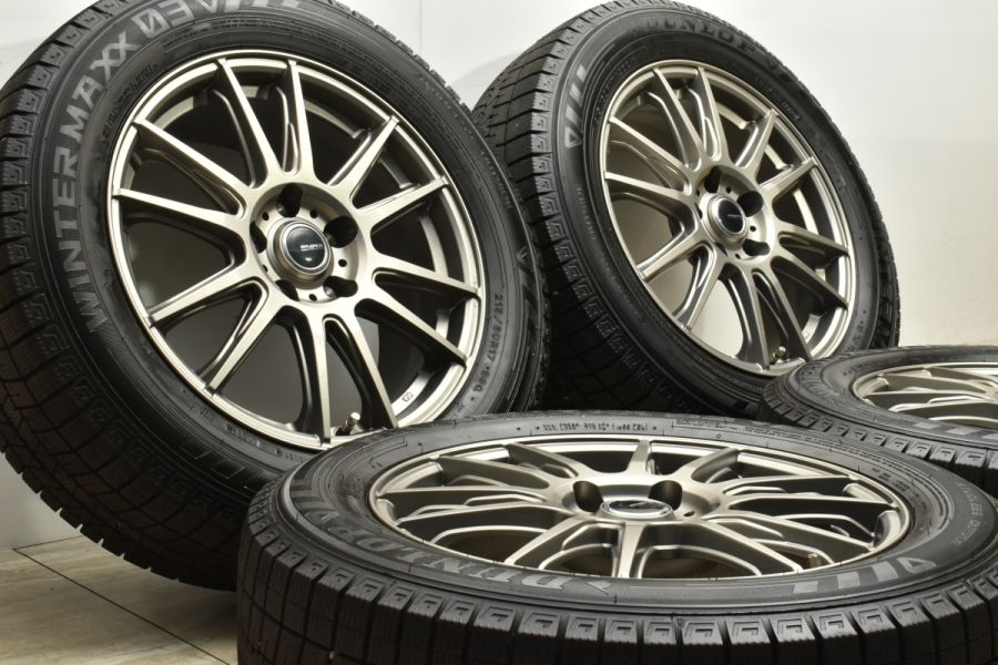 バリ溝 WM03付 美品】RANBROS 17in 7J +48 114.3 2022年製 ダンロップ ウインターマックス03 215/60R17  C-HR カローラクロス オデッセイ 中古 スタッドレスタイヤホイールセット | パーツ販売ナンバーワン