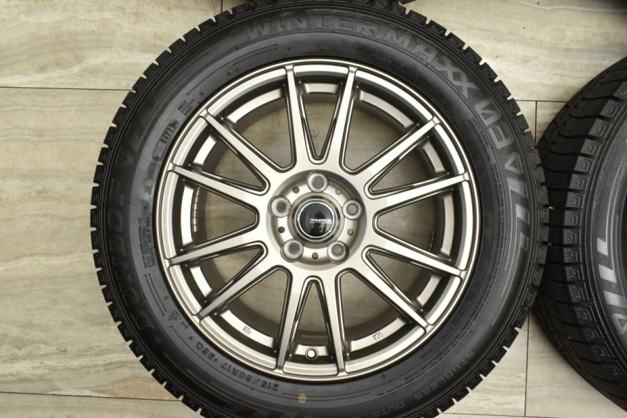 バリ溝 WM03付 美品】RANBROS 17in 7J +48 114.3 2022年製 ダンロップ ウインターマックス03 215/60R17  C-HR カローラクロス オデッセイ 中古 スタッドレスタイヤホイールセット | パーツ販売ナンバーワン