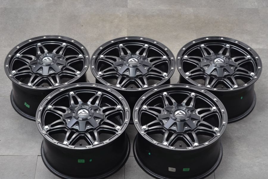 美品】FUEL D531 HOSTAGE 17in 8.5J +38 PCD110/127 5本セット