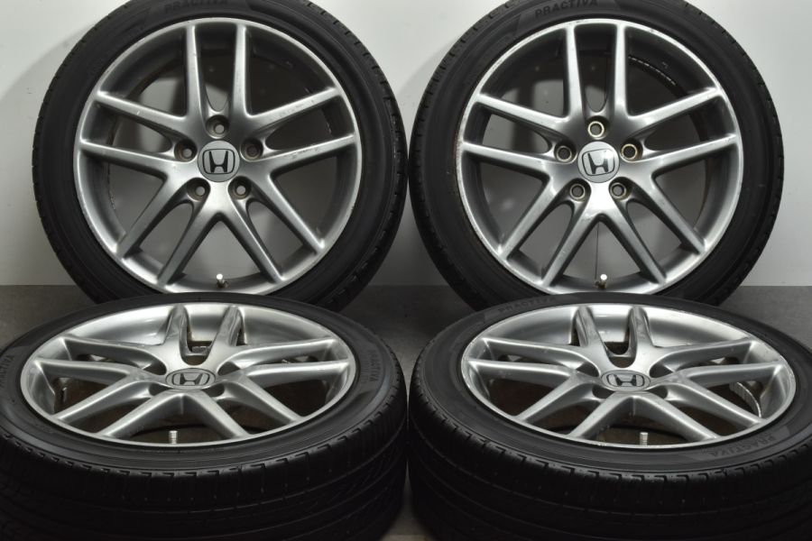 ホンダ CL7 アコード ユーロR 純正 17in 7J +55 PCD114.3 プラクティバ 215/45R17 ノーマル戻し インテグラ 流用  中古 タイヤホイールセット | パーツ販売ナンバーワン