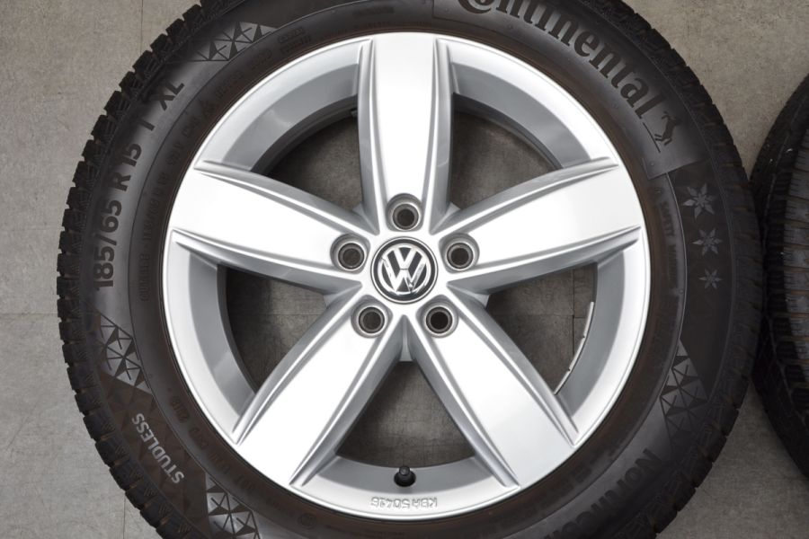 美品】VW ポロ 純正 オプション コルヴァーラ 15in 5.5J ＋40 PCD100 