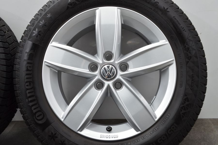 フォルクスワーゲンポロ 純正ホイール&新品未使用タイヤセットDUNLOP