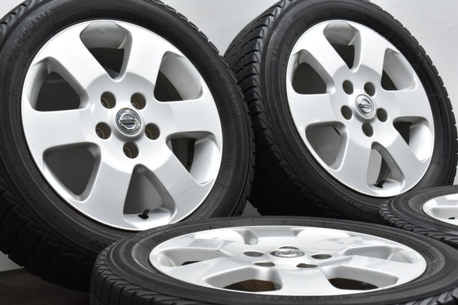 ホイールのみ販売可能】ニッサン C25 セレナ 純正 16in 6J +45 PCD114.3 ヨコハマ 195/60R16 ノーマル戻し C26  流用 中古 スタッドレスタイヤホイールセット | パーツ販売ナンバーワン