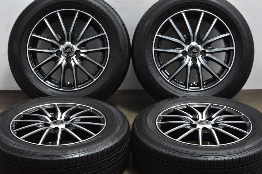 バリ溝】AZ SPORTS 15in 6J +43 PCD100 ダンロップ EC202 195