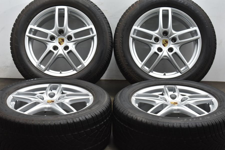 ホイールのみ販売可能】ポルシェ 958 カイエン 純正 19in 8.5J +59 PCD130 ダンロップ 265/50R19  品番:7P5601025A トゥアレグ Q7 流用 中古 スタッドレスタイヤホイールセット | パーツ販売ナンバーワン