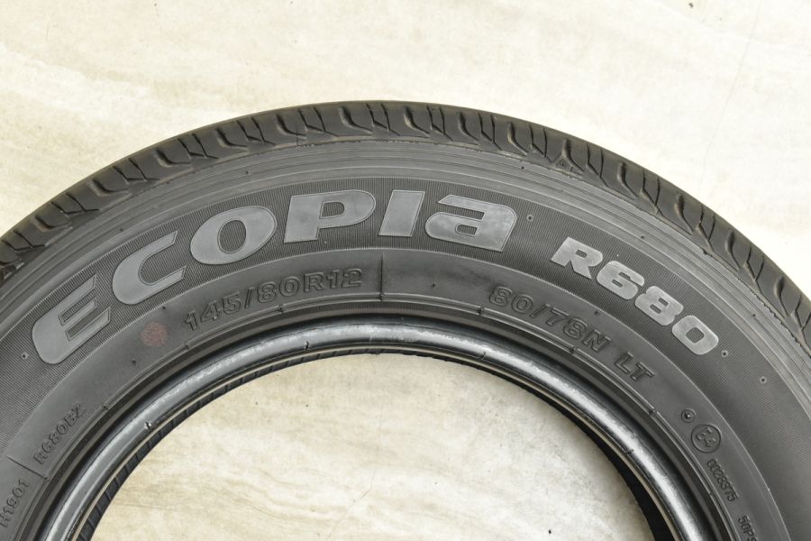 大特価】ブリヂストン エコピア R680 145/80R12 4本セット 交換