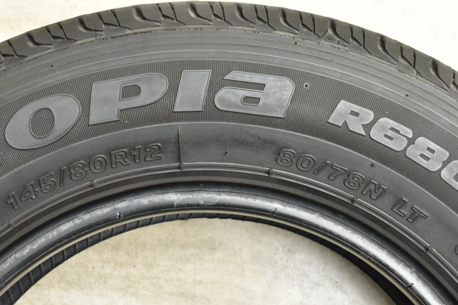大特価】ブリヂストン エコピア R680 145/80R12 4本セット 交換