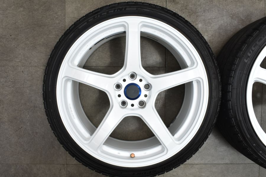 バリ溝 美品】WORK エモーション T7R 19in 9.5J+35 10.5J+25 PCD114.3 ルッチーニ 245/35R19  275/35R19 スカイライン フェアレディZ Z33 中古 タイヤホイールセット | パーツ販売ナンバーワン