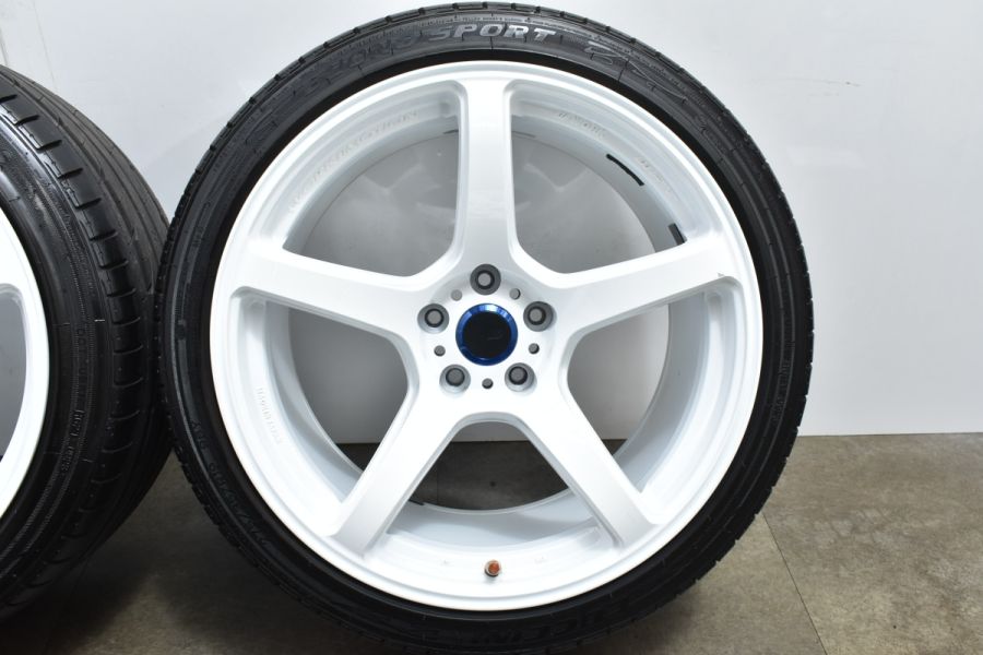 バリ溝 美品】WORK エモーション T7R 19in 9.5J+35 10.5J+25 PCD114.3 ルッチーニ 245/35R19  275/35R19 スカイライン フェアレディZ Z33 中古 タイヤホイールセット | パーツ販売ナンバーワン