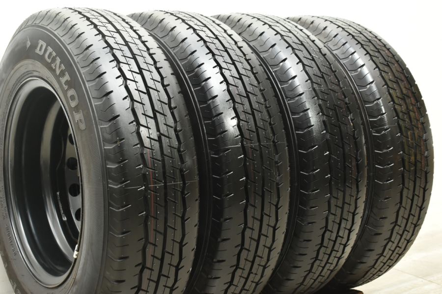 新車外し 2021年製【DUNLOP SP175N 195/80R15 107/105N LT】夏タイヤ【トヨタ 200系ハイエース 純正ホイール 6J6HPCD139.7+35】　(VTY280) クレジットカード QR決済可能 新車外し 2021年製【DUNLOP SP175N 195/80R15 107/105N LT】夏タイヤ