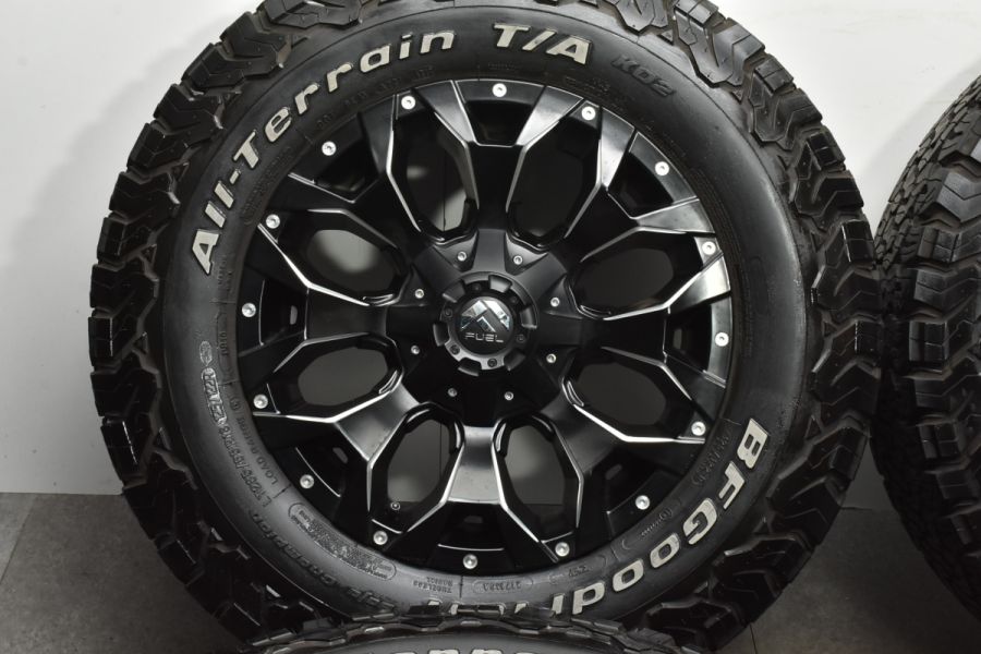 【美品】FUEL Off Road D808 HURRICANE 18in 9J +20 PCD127/114.3 BF Goodrich ...