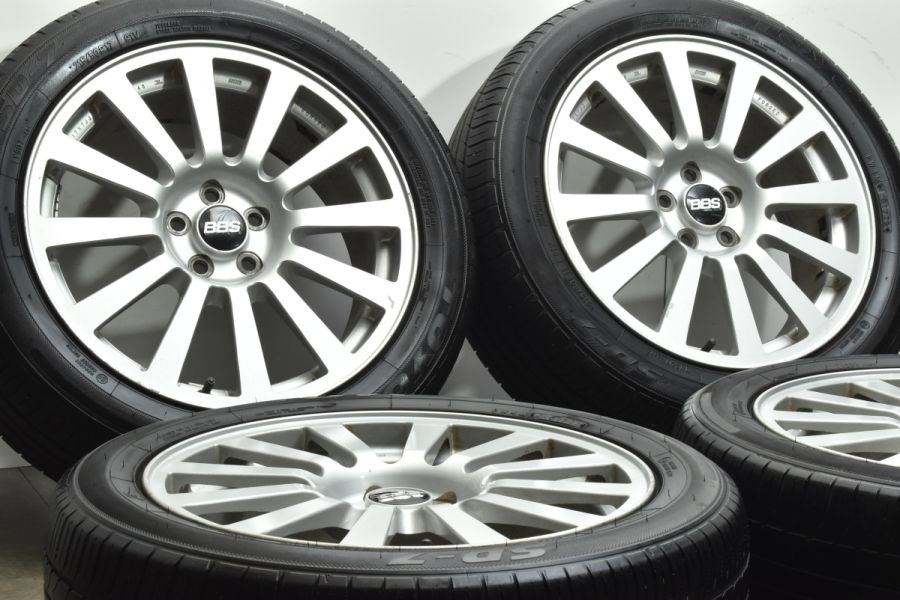 スバル BBS 鍛造 17×7J +55 PCD100 5穴 215/45R17 BBS製 鍛造品】スバル レガシィ 純正オプション 17in 7J +55