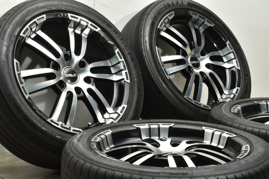 ホイールのみ販売可能】DELF 02 18in 7.5J+35 PCD139.7 グッドイヤー 225/50R18 200 ハイエース レジアスエース  にも 中古 タイヤホイールセット | パーツ販売ナンバーワン