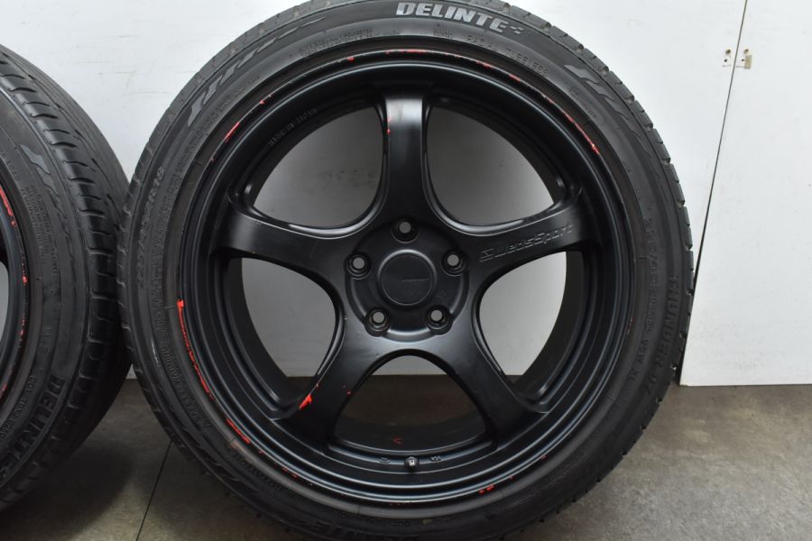 WedsSport RN-05M 18in 8.5J +52 PCD114.3 デリンテ D7 サンダー