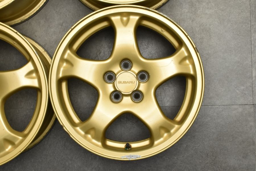 交換用に】スバル GC8 インプレッサ WRX STI 純正 16in 7J +53 PCD100