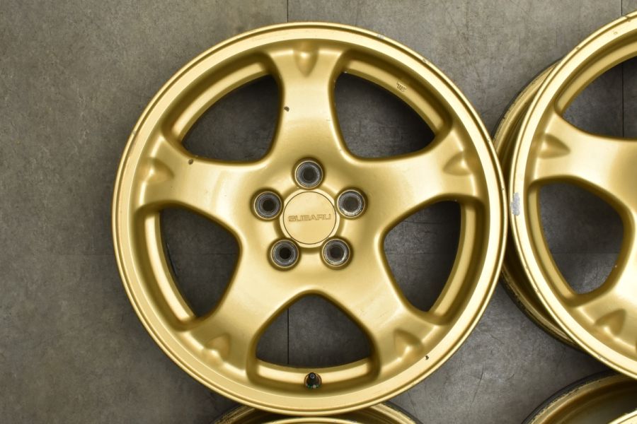 交換用に】スバル GC8 インプレッサ WRX STI 純正 16in 7J +53 PCD100