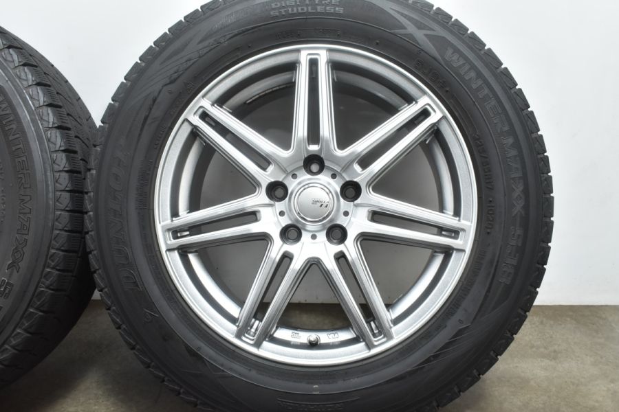 美品】シビラ 17in 7J +48 PCD114.3 ダンロップ ウインター
